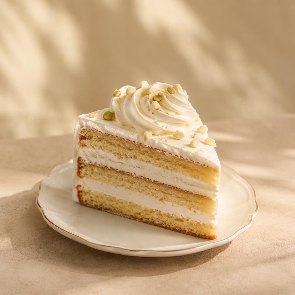 Fresh cream pastry with soft sponge and whipped cream